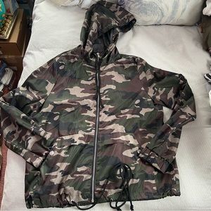 Camo Windbreaker Jacket